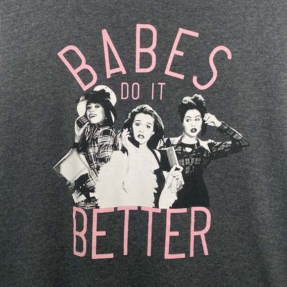 Love Tribe - Clueless Movie Graphic Tee/T-Shirt Color Block “Babes Do It Better” - Picture 2 of 6